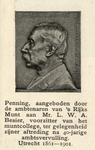 104037 Portret van mr. L. W. A. Besier, geboren 1829, lid van de gemeenteraad te Utrecht (1868-1871), werkzaam op de ...